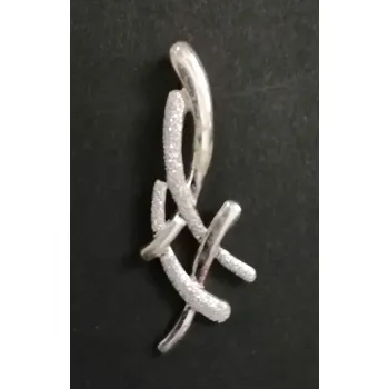 Přívěsek Abstrakce - stříbrný přívěsek zdobený mikrosettingem