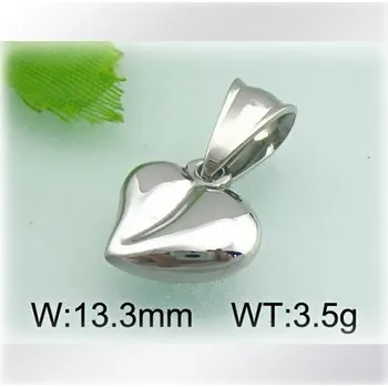 Přívěsek Srdce s třetím rozměrem - ocelový přívěsek