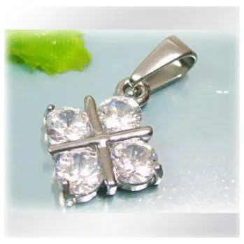 Přívěsek Zdobený čtvereček - ocelový přívěsek