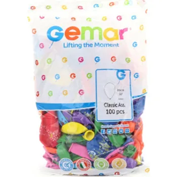 Karnevalová maska LAMPS Balónky nafukovací s potiskem - 100 ks