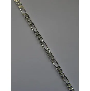 Řetízek Stříbrný řetízek Figaro - délka 50cm