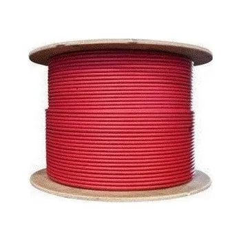 elektrický kabel SAPRO FVE Solární kabel FVE H1Z2Z2-K, 1500V, 6mm2, červený 500m, cívka FVEPV6RE50015V