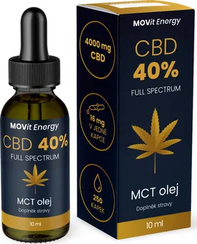 CBD MOVIT Energy CBD Full Spectrum MCT olej 40 % 4000 mg 10 ml