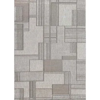 Koberec Kusový koberec Flat 20632 silver/black - 120 x 170 cm