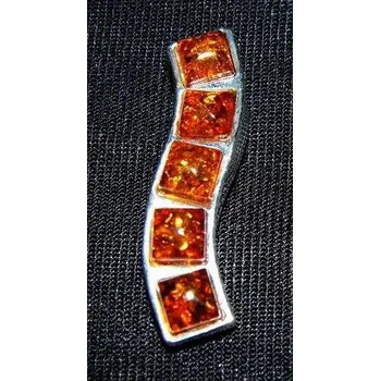 Přívěsek Přívěsek esovitého tvaru zdobený - přívěsek ze stříbra