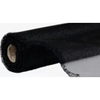 Organza, třpytivá, ČERNÁ, 12 cm, 9,1 metrů, 1 kus