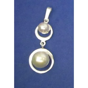 Přívěsek Velká a malá kulička - přívěsek ze stříbra