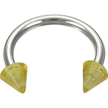 Piercing Malý piercing s žlutými hroty - varianta 2