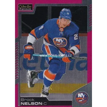 Sběratelská karetní hra paralel karta BROCK NELSON 20-21 OPC Platinum Matte Pink číslo 104
