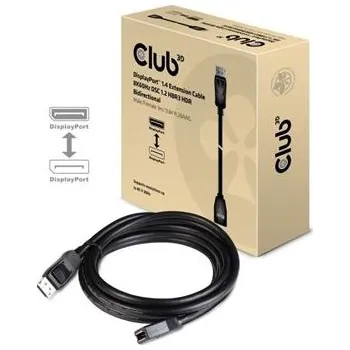 Video kabel Club3D Kabel prodlužovací DisplayPort 1.4 8K 60Hz DSC 1.2 HBR3 HDR Bidirectional (M/F), 3m
