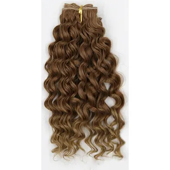 Doplněk pro panenku Vlasy pro panenky, hnědá, 20cm, 1bal