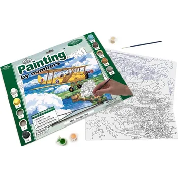 Royal Malování podle čísel 40x32 cm - Dvouplošník