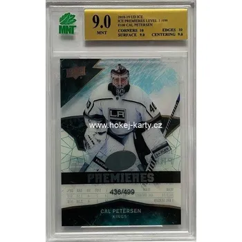 Sběratelství insert RC karta CAL PETERSEN 18-19 UD Ice Premieres /499