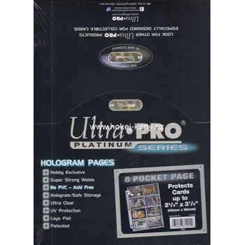 Obal pro sběratelský předmět Folie na 8 karet PLATINUM balení 100 ks (3 dírkové)