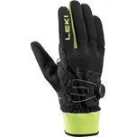 Běžecké rukavice Leki PRC Boa Shark black/neon yellow 25/26 Černá 10,0