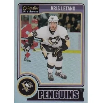 Sběratelská karetní hra paralel karta KRIS LETANG 14-15 OPC Platinum Rainbow číslo 74