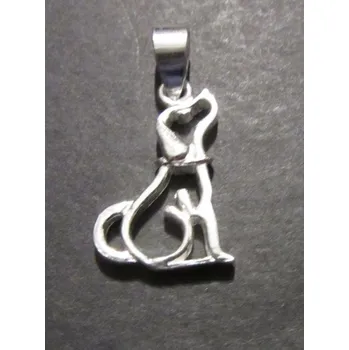 Přívěsek Silueta psa - přívěsek ze stříbra - varianta 2