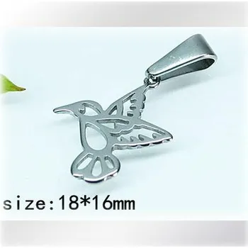 Přívěsek Ptáček v letu (kolibřík) - přívěsek z oceli