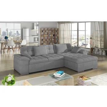 Sedací souprava Rozkládací rohová sedačka MIA L světle šedá