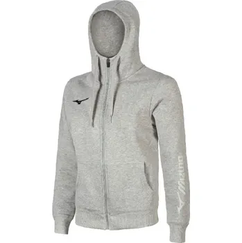 Pánské oblečení Pánská mikina Mizuno Sweat FZ Hoodie/Heather Grey Velikost: M