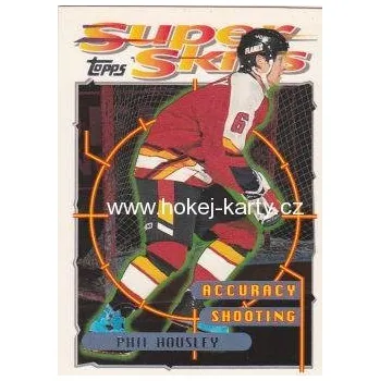 Karetní hra insert karta PHIL HOUSLEY 95-96 Topps Super Skills Silver číslo 66