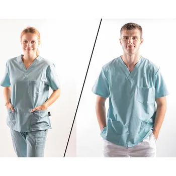 Zdravotnický oděv REFLI Unisex zdravotnická halena mentolová XL REFLIHMENTOLXL