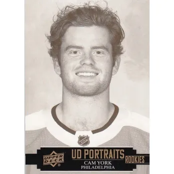 Karetní hra insert RC karta CAM YORK 21-22 UD Ser. 2 Portraits Rookies číslo P-54