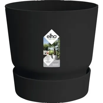 Květináč Květináč s podmiskou plastový elho greenville Ø 40 x 36 cm černý