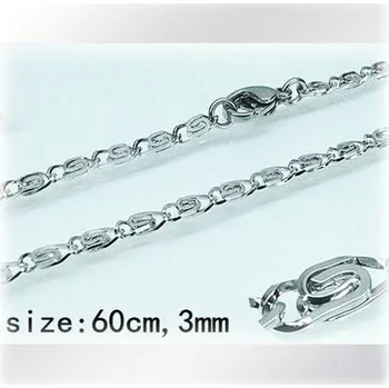 Řetízek Ocelový náhrdelník - Hmotnost: 7.8g, 60cm, 3mm