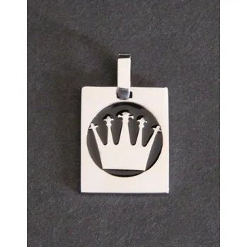 Přívěsek Dáma (šachový symbol) - ocelový přívěsek