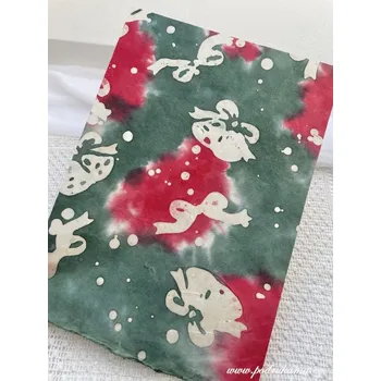 Umělecký papír Sapaimport Morušový ruční papír lisovaný - malba voskem 03 Velikost: 22x31 cm