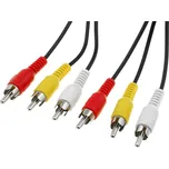 PremiumCord AV Kabel 3x CINCH-3x CINCH M/M 1,5m