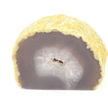 Přírodní kámen Achátová geoda z Brazílie 256g
