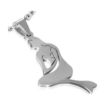 Přívěsek Vodní panna - ocelový přívěsek