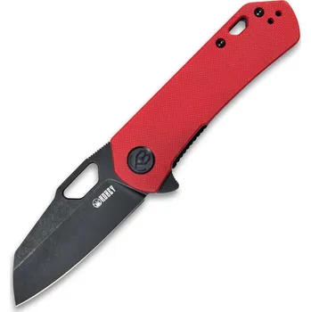 kapesní nůž KUBEY Duroc Liner Lock Flipper Malý kapesní zavírací nůž Červená rukojeť G10 KU332F