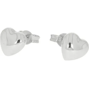 Náušnice Zlatá srdíčka na puzetu bílé zlato