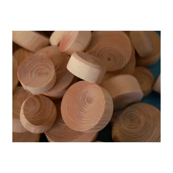 Nábytkové kování Vyspravovací zátky z větví (kód: S20/5BO; D=20 mm / h=5 mm / borovice / 500ks)