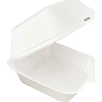 Jednorázové nádobí box na hamburger PPS, 145x145x75 mm (100 ks/balení)