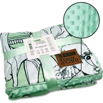 Dětská deka Deka NATURE'S PROTECTION s bílými štěňaty 127 x 152 cm