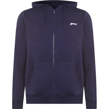 Pánská mikina Slazenger mikina na zip s kapucí pánská Barva: Modrá, Velikost: L