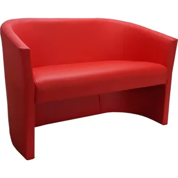 Pohovka Dvojsed ecokůže červená CLUB