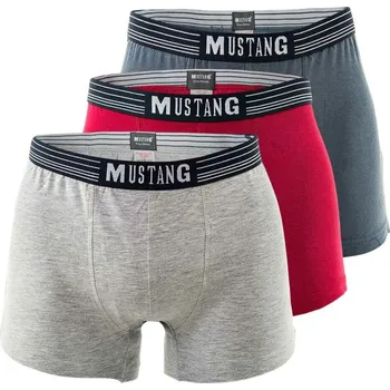 Boxerky Boxerky Mustang 4046 Retro 3 pack M Modrá