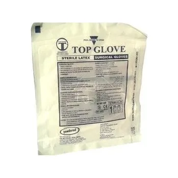 Vyšetřovací rukavice Rukavice chirurg. sterilní bez pudru TOP GLOVE 50 párů 6 / 50 párů