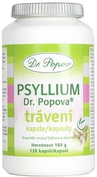 Přírodní produkt Dr. Popov Psyllium trávení 120 cps.
