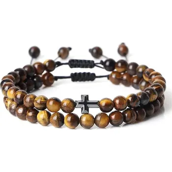 Náramek Predator Q1 Pánský náramek křížek - BZB503-5