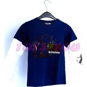 Pánské tričko Tričko dlouhý rukáv modré -Bob Builder (vel.110_116)