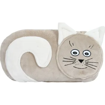 Polštář VER Tvarovaný polštářek Kočička béžová