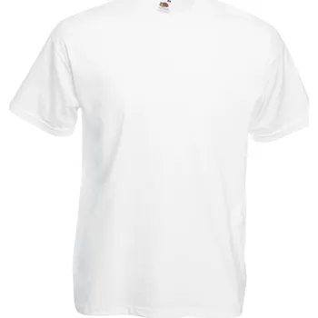 Pánské tričko Fruit of the Loom Pánské tričko Fruit of the Loom Valueweight Bílá 5XL