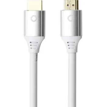 Audio kabel Oehlbach HDMI kabel Zástrčka HDMI-A, Zástrčka HDMI-A 5.00 m bílá D1C92497 8K UHD, pozlacené kontakty HDMI kabel