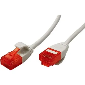 Síťový kabel goobay UTP patchkabel kat. 6, tenký, 15m, šedý (93735) - 21.92.1929